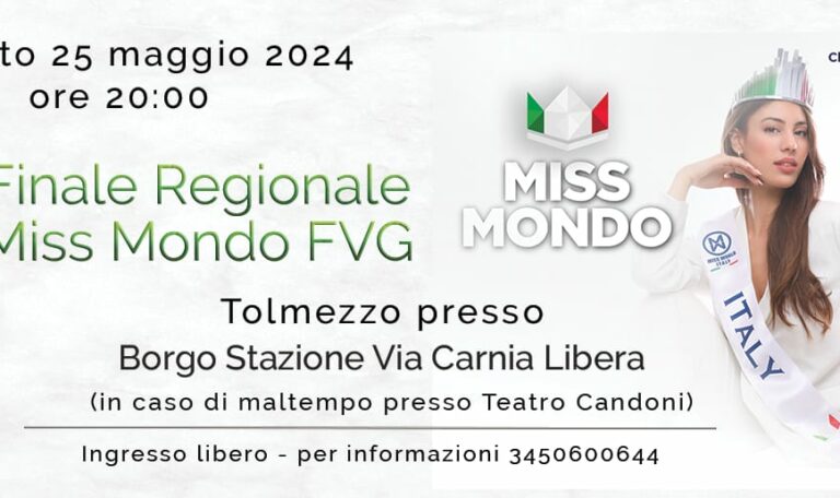 Finale regionale miss mondo FVG