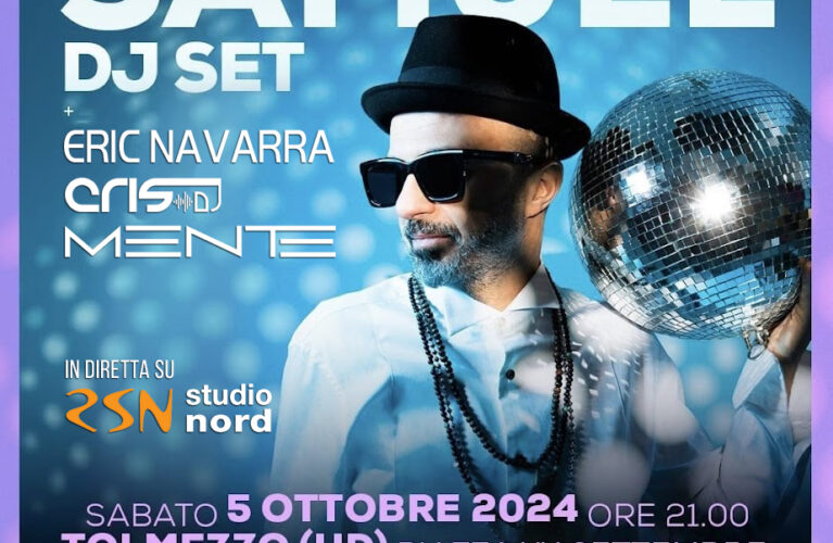 Samuel from Subsonica, 5 Ottobre ore 21.00